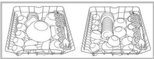 HOTPOINT LFT 116 A_HA - Esempi di caricamento cesto superiore - 1