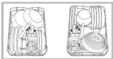 HOTPOINT LST 329 AX_HA - Beschickungsbeispiele für den Unterkorb - 1