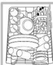 HOTPOINT LST 329 AX_HA - Ejemplos de carga del cesto superior - 1