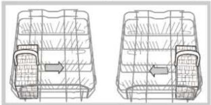 HOTPOINT LSTA+ 329 AX/HA - Exemples de rangement de le panier à couverts - 1