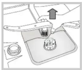 HOTPOINT LSTA+ 329 AX/HA - Reinigen van de sproeiarmen - 2