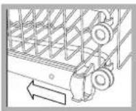 HOTPOINT LSTA+ 329 AX/HA - The height of the upper rack should ideally be adjusted WHEN THE RACK IS EMPTY. - 1