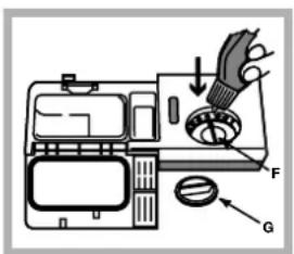 HOTPOINT LSTA+ 329 AX/HA - Para facilitar a dosagem do detergente é bom saber que: - 1