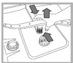 HOTPOINT PFT 834X - Nettoyer les bras de lavage - 2
