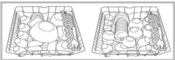 INDESIT DFG 251 - Regule a altura do cesto superior. - 3