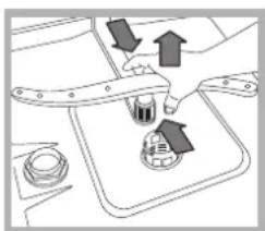 INDESIT DIF 04 - Limpar os braços aspersores - 2