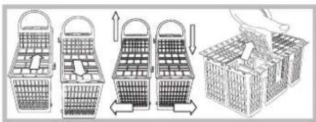 INDESIT DIF 04 - Cestino delle posate - 1