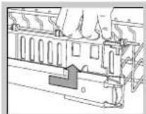 INDESIT DIS 361 - Höheneinstellung des Oberkorbes - 3