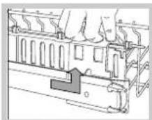 INDESIT DIS 361 - Regular la altura del cesto superior - 2