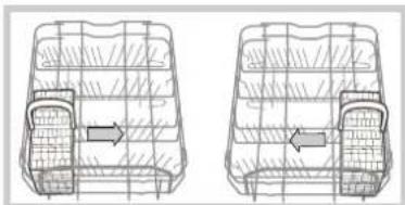 INDESIT DIS 361 - Exemples de rangement dans le panier à couverts - 1