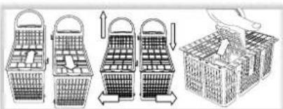 INDESIT DPG 361M - Lower rack and cutlery basket - 4