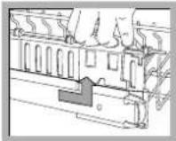 INDESIT DSG 051 - The height of the upper rack should ideally be adjusted WHEN THE RACK IS EMPTY. - 2