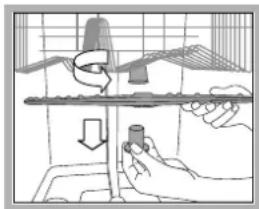 INDESIT DSG 051 - Cleaning the sprayer arms - 1