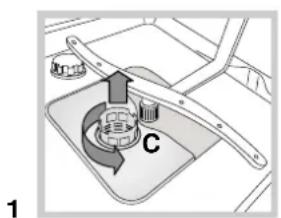 INDESIT DSG 051 - Cleaning the filters - 1