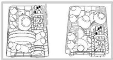 INDESIT DSG 051 - The height of the upper rack should ideally be adjusted WHEN THE RACK IS EMPTY. - 3