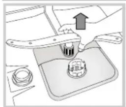 INDESIT DSG 051 - Cleaning the sprayer arms - 2