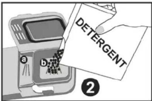 M-SYSTEM MVW 600 - Remplissage du compartiment à détergent - 2