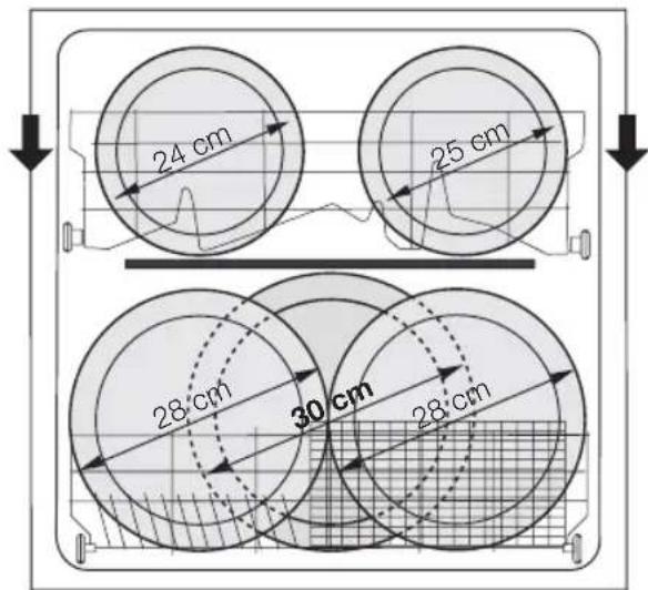 Pelgrim GVW584ONY - Adjustment of the height of the upper basket - 1