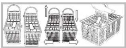 SCHOLTES LTE 12-208 - Cesto dos talheres - 1