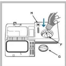 SCHOLTES LVL 12-67 - Loading the rinse aid - 1