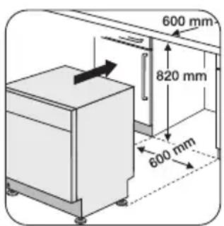 ZANUSSI ZDF1000 - Fitting under a counter - 1