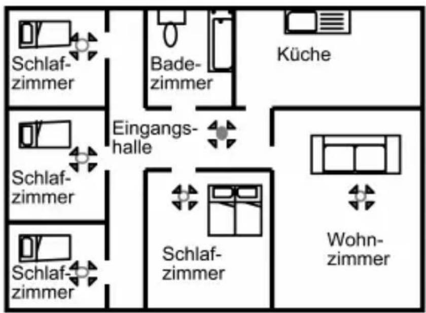 BRENNENSTUHL BR 8221 - Zu vermeidende Montageorte Rauchwarnmelder nicht installieren: - 3