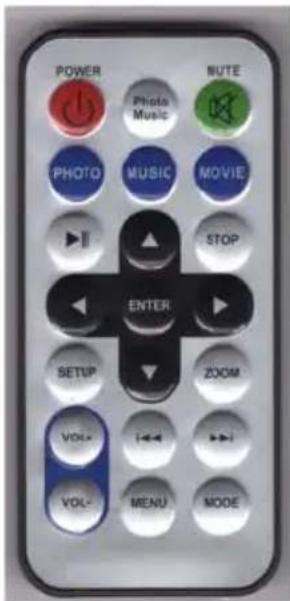 DENVER DPF-1001 - Remote Control Menu - 1
