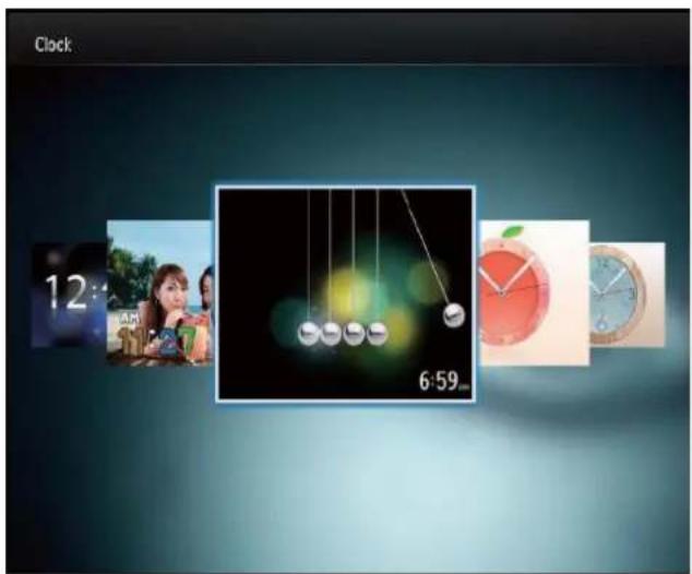 PHILIPS SPF4328 - Select a clock/calendar style - 1