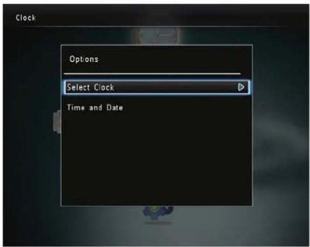 PHILIPS SPF4328 - Clock menu - 1
