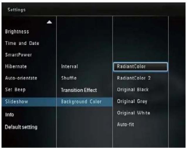 PHILIPS SPF4328 - Select background color - 2