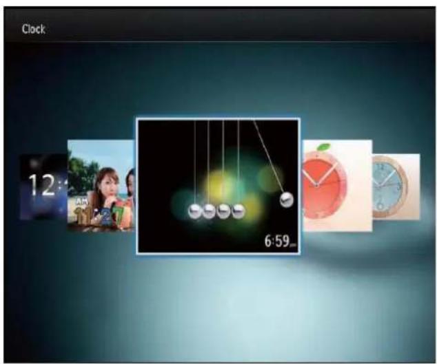 PHILIPS SPF2307 - Select a clock/calendar style - 1