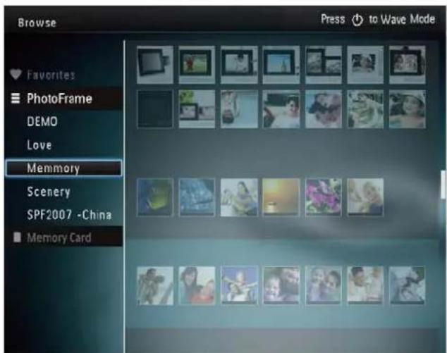 PHILIPS SPF2307 - Browse and manage albums and media - 2