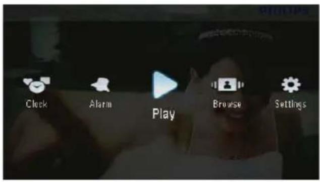 Clock Alarm Play Browse Settings