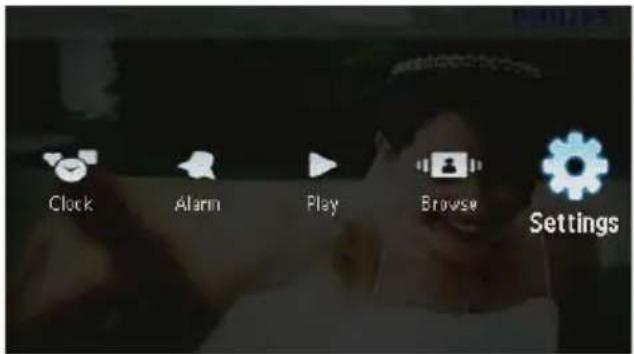 Clock Alarm Play Browse Settings