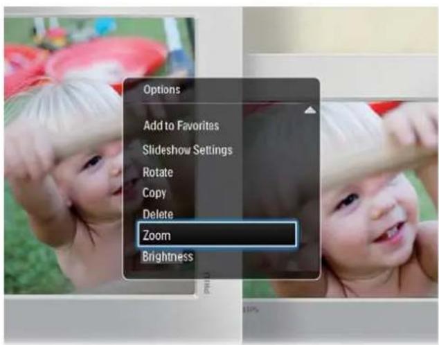 PHILIPS SPF4308 - Zoom et recadrage d'une photo - 1