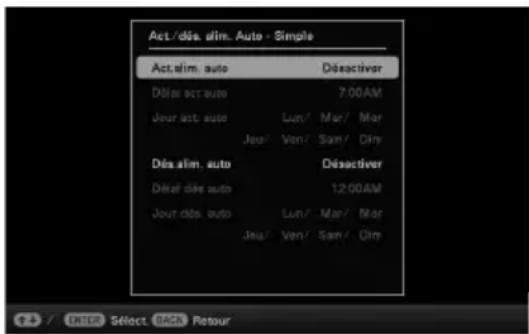 Act./dès. alim. Auto - Simple Act.alim. auto Dès air oct auto 7:00AM Jeur ast. auto Lun/ Mar/ Mar Jeu/ Ven/ Sam/ Diny Dès alim. auto Dès air dès auto 12:00AM Jeur dès. auto Lun/ Mar/ Mar Jeu/ Ven/ Sam/ Diny