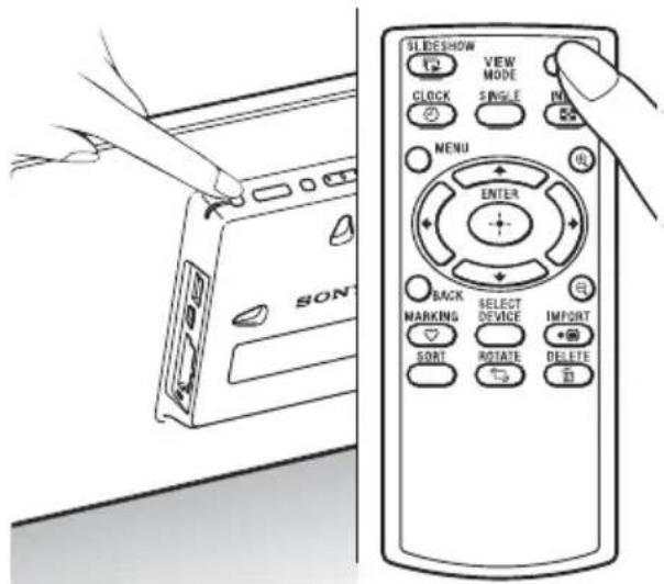 SLEESHOW VIEW MODE CLOCK SINGLE MENU ENTER BACK SELECT MARKING DEVICE IMPORT SORT ROTATE DELETE