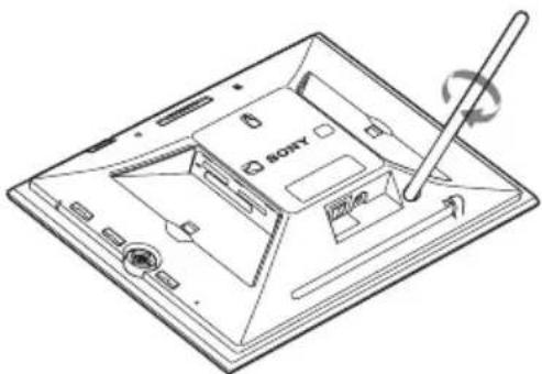 SONY DPF-X800 - Installation du pied - 2