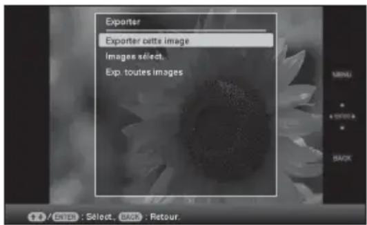 Exporter Exporter cette image Images select. Exp. toutes images