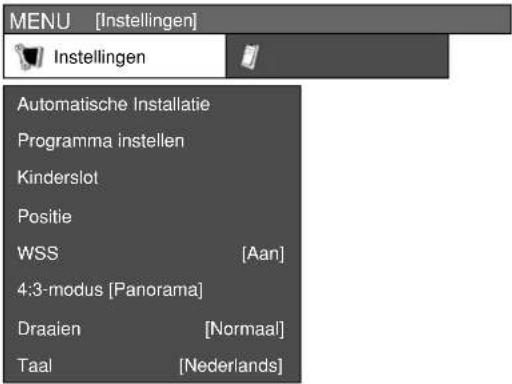 SHARP AQUOS LC-37P50E - Instellingen menu - 1