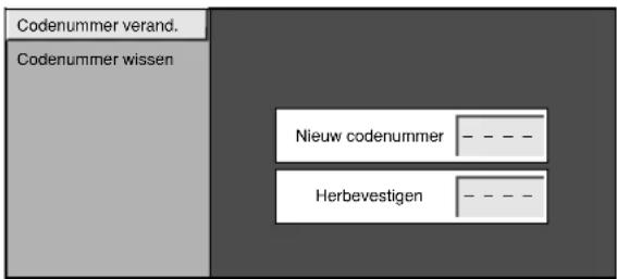 SHARP AQUOS LC-37P50E - Instellen van het persoonlijke codenummer - 1