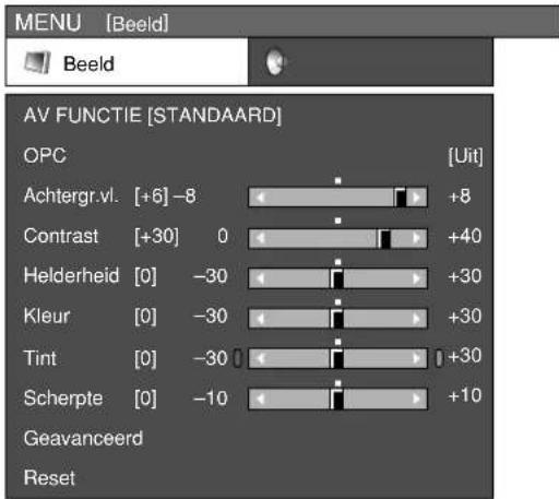 SHARP AQUOS LC-37P50E - Beeld menu - 1