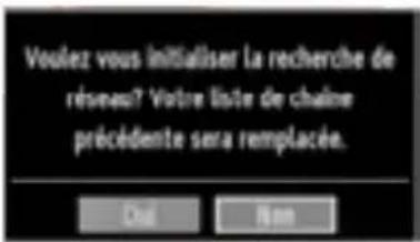 Voulez vous initialiser la recherche de réseau? Vuitre liste de chaîne précédente sera remplacée. Chai Ren