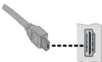 SILVERCREST 32104 DVB-C/T - Branchement du HDMI latéral - 1