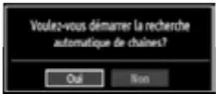 Voulez-vous démarrer la recherche automatique de chainers? Oui Non