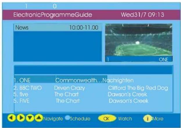 HITACHI 42PD8700C - ELECTRONICPROGRAMME GUIDE(EPG) - 1