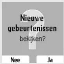 Nieuwe gebeurtenissen bekijken? Nee Ja
