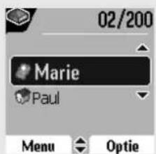 02/200 Marie Paul Menu Optie