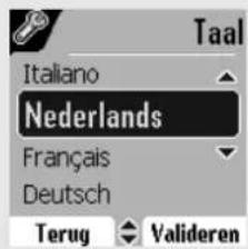 Taal Italiano Nederlands Français Deutsch Terug Valideren