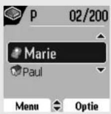 P 02/200 Marie Paul Menu Optie